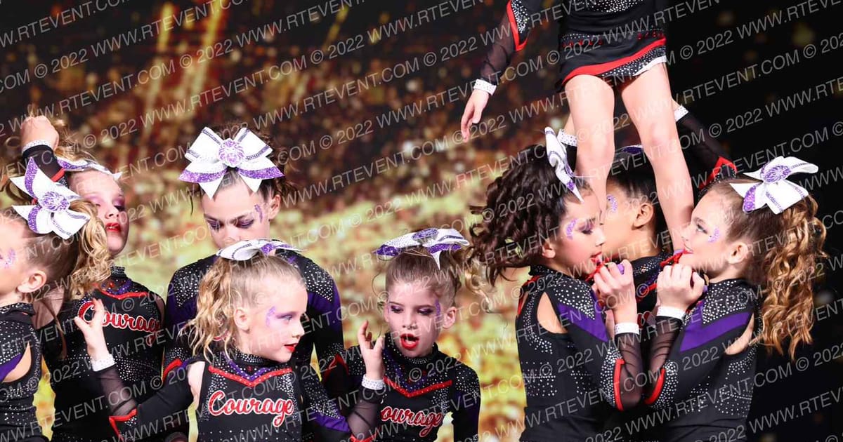 Courage Cheer & Dance United Midnights · Gold Rush Super Floor One