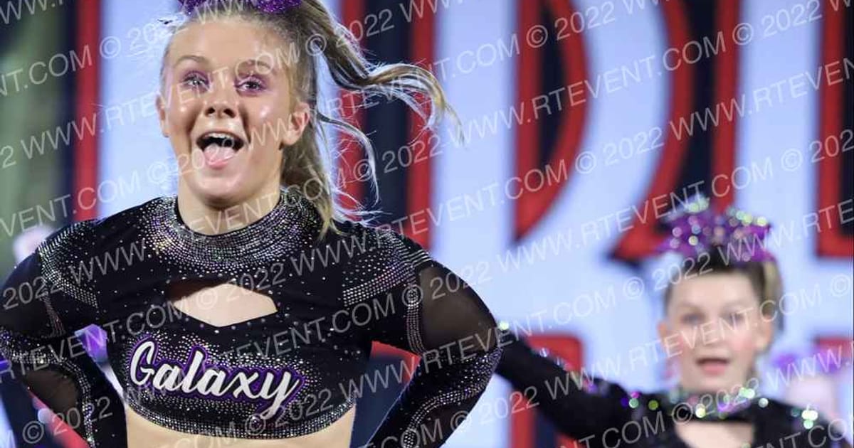 Elite Galaxy Cheer UltraViolet · Encore Concord Showdown DIDII