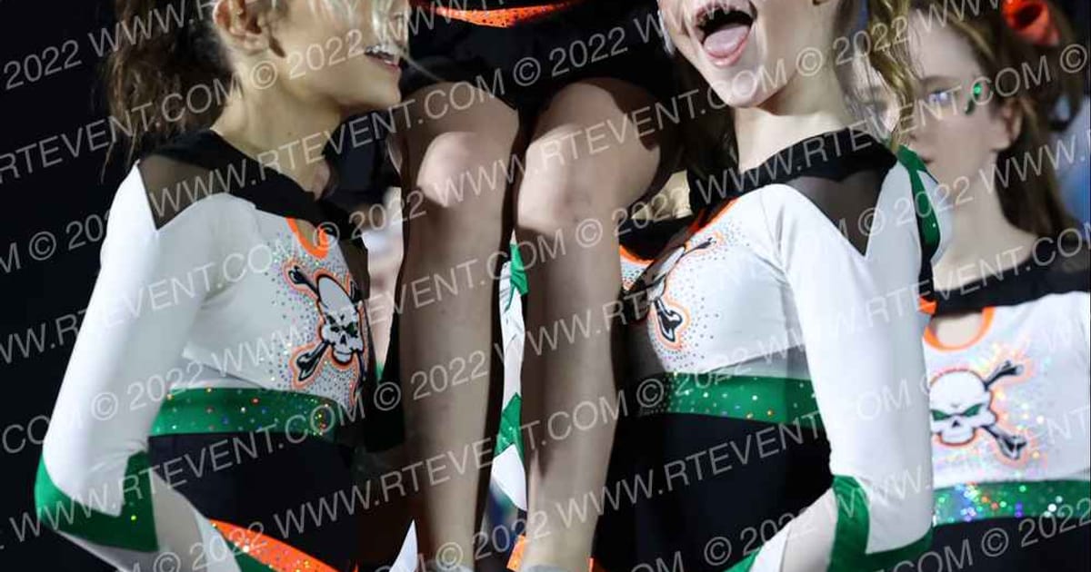 Iowa Elite Cheer - Des Moines Skeleton Squad · Athletic Kansas City Nationals