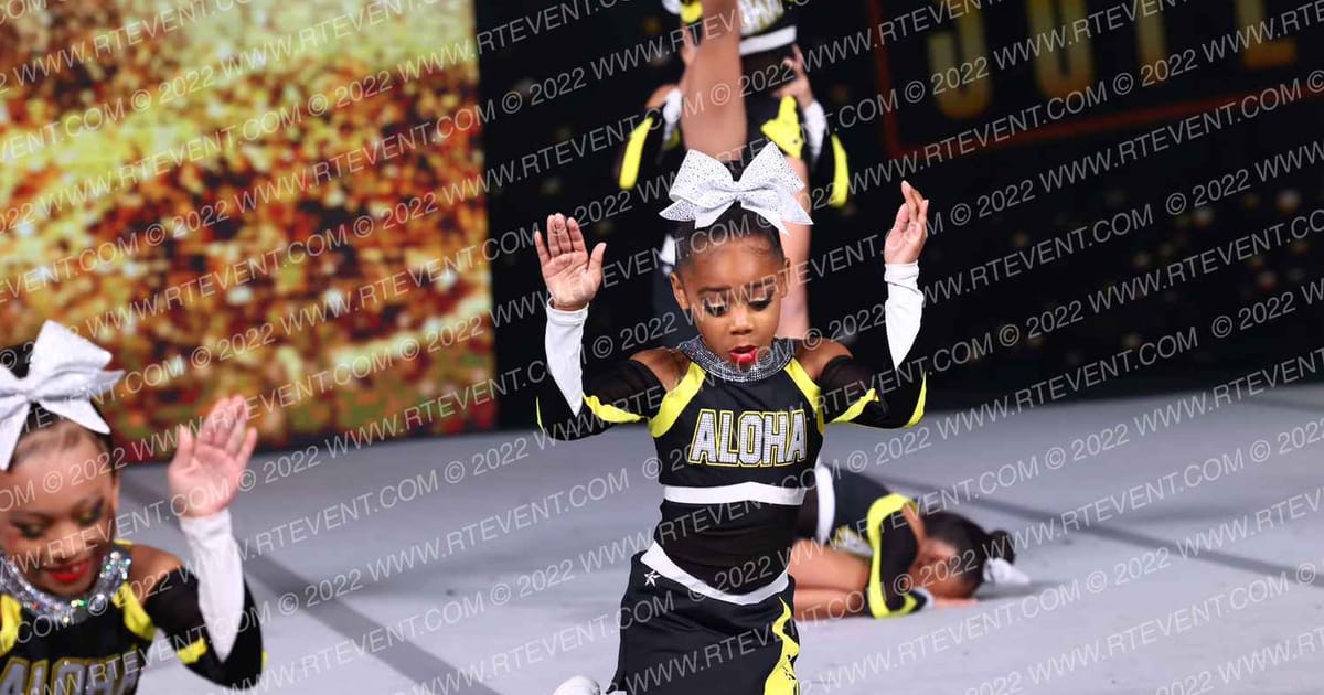 ALOHA CHEER ACADEMY Bombshells · Gold Rush Super Floor One