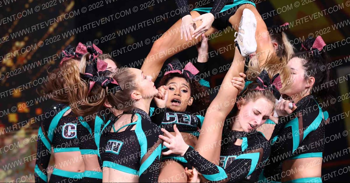 Cheer Extreme All Stars DMV Mirage · Gold Rush Super Floor One