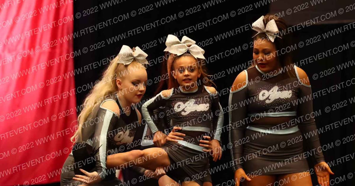 Apex Cheer Metallic · Cheer Power Texas St Showdown