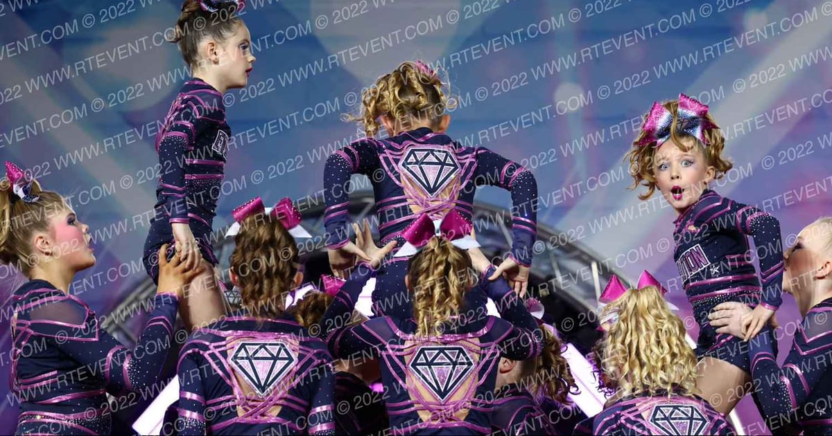 Evolution Cheer White Diamonds · Glow Tour Chicago