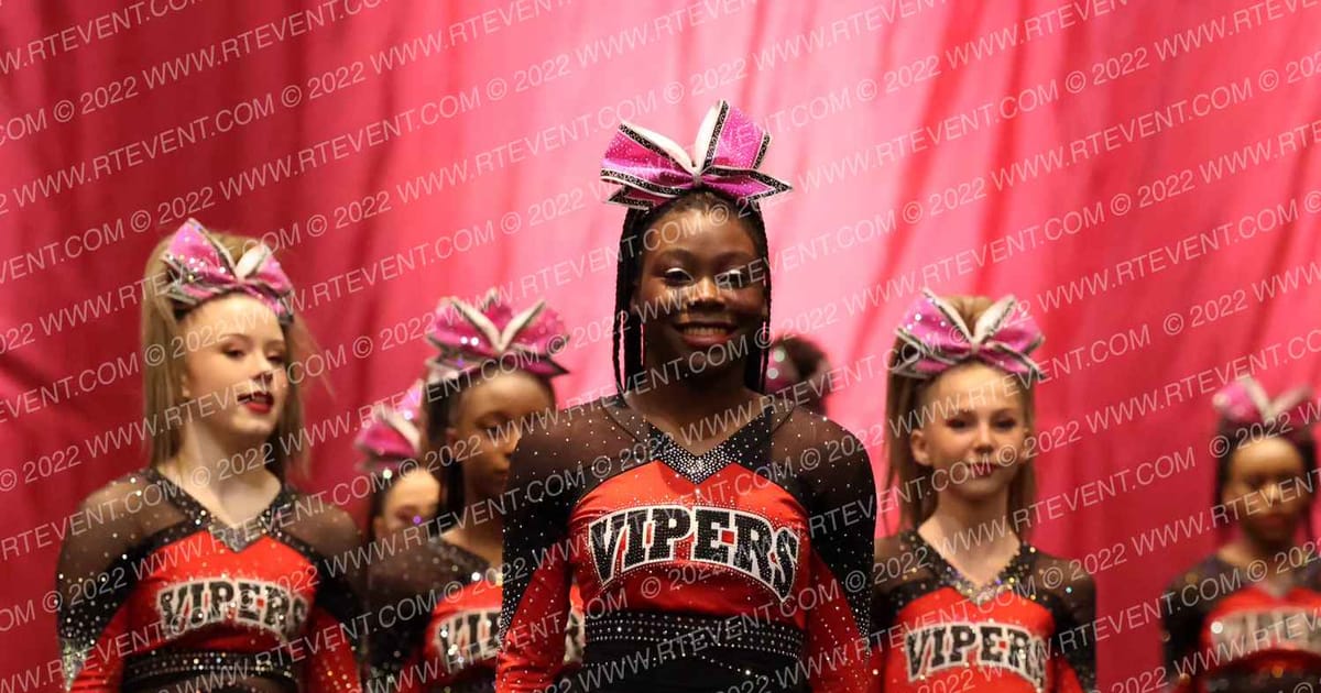 Stars Vipers Katy Miss Mambas · Cheer Power Texas St Showdown
