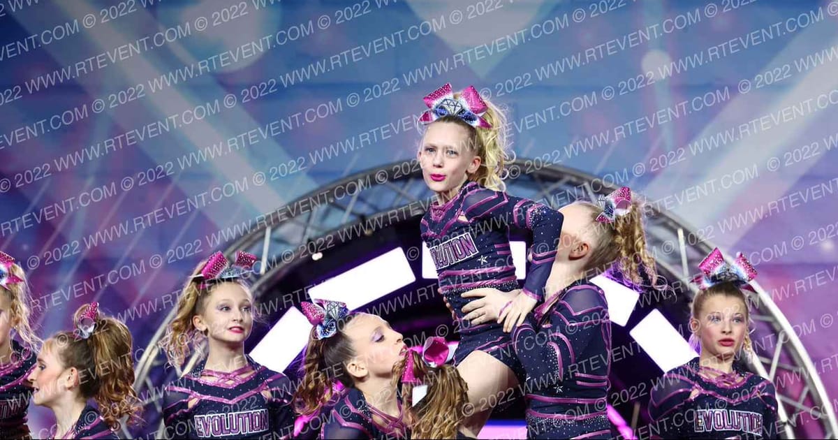 Evolution Cheer Blue Diamonds · Glow Tour Chicago