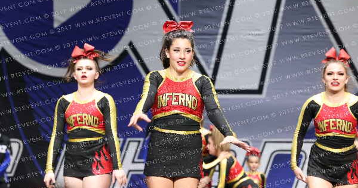OAKDALE INFERNO CHEER BLACK ICE · State Championship