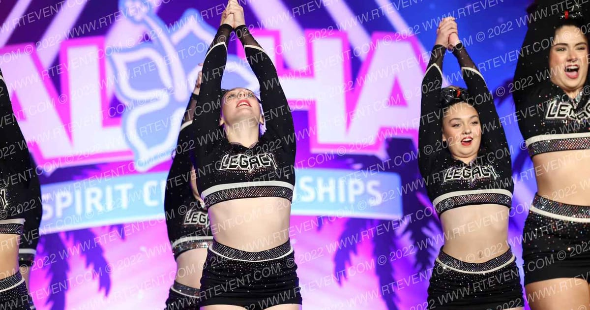 Legacy Premier Cheer Black Widow · Aloha Grand Nationals