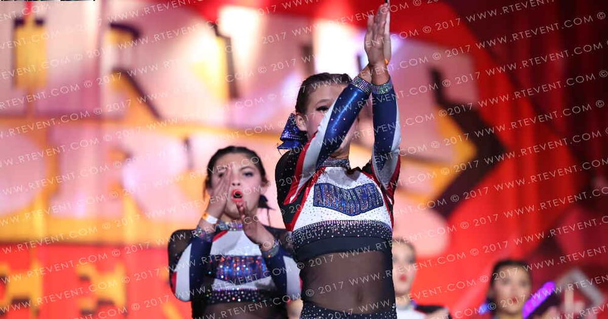 American Cheer JR BLUE · Spirit Sports Palm Springs Grand Nationals