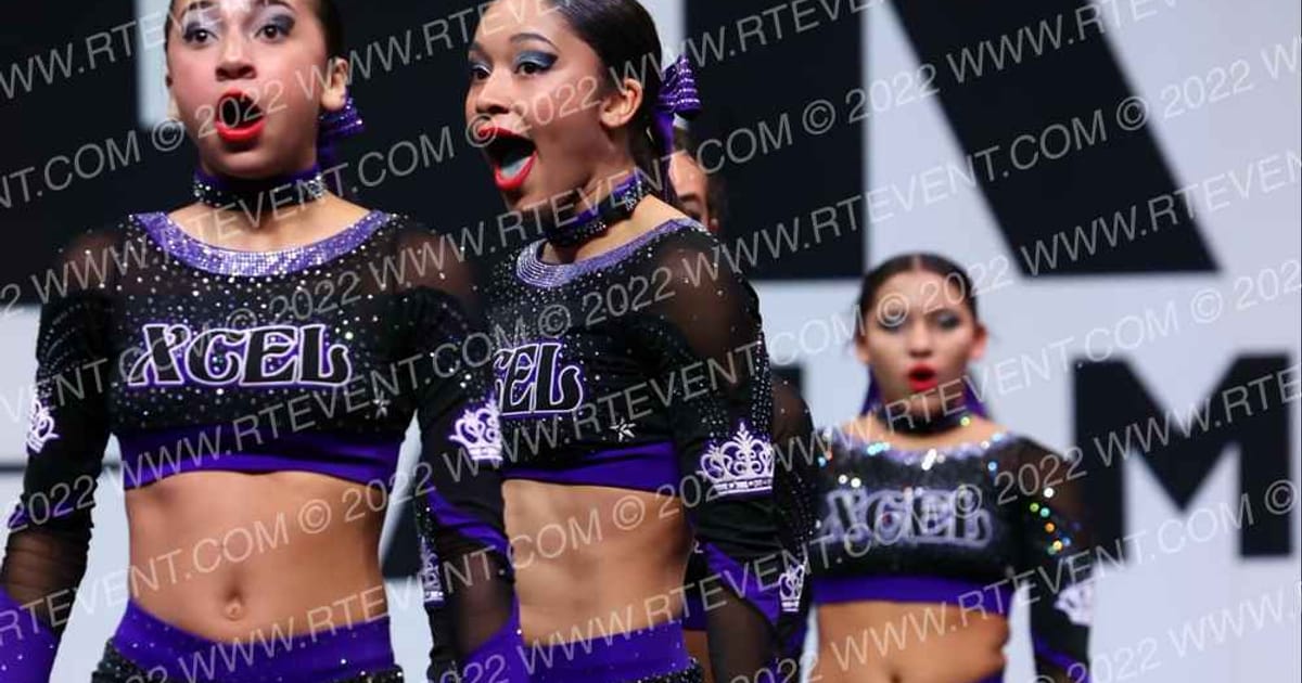 Cheer Xcel Purple Reign · Canam Fixed
