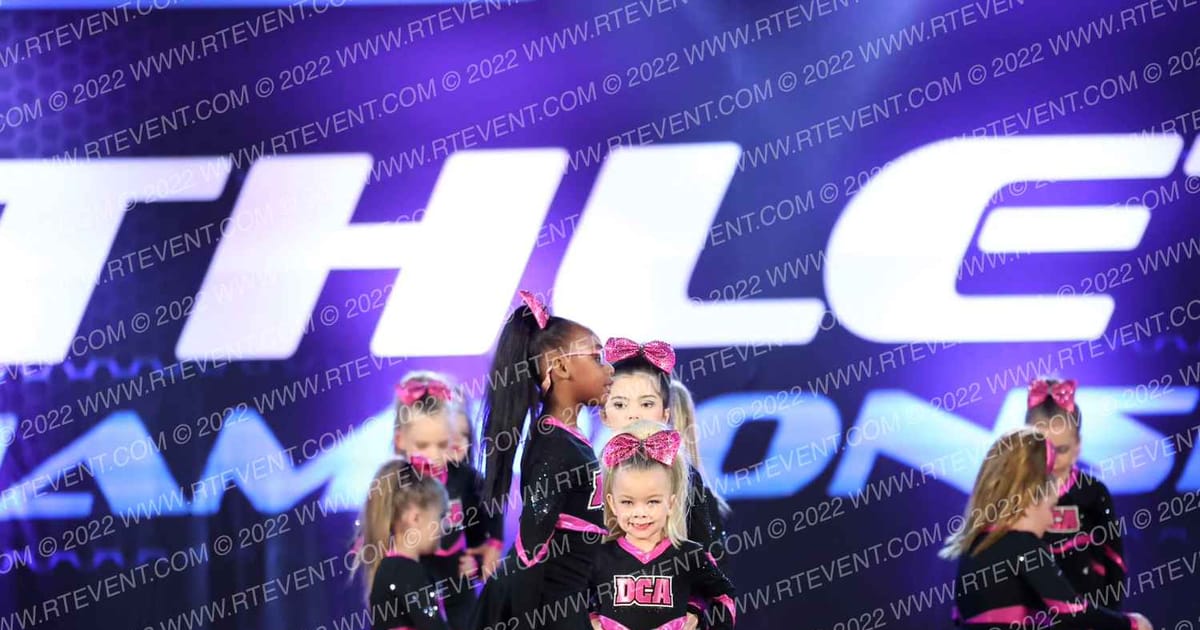 DCA Cheer and Tumbling BABY BLUE · Athletic Championship Houston Nationals DI DII