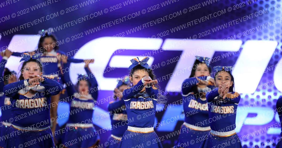 Texas Cheer Dragons Code Blue · Athletic Championship Houston Nationals DI DII