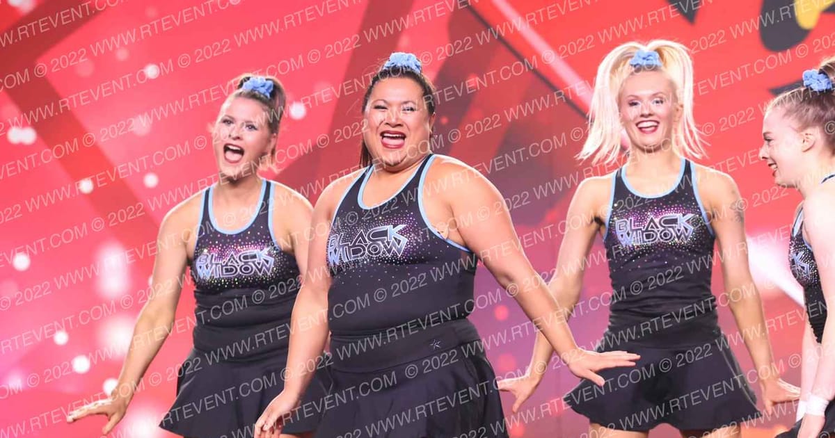 Black Widow Cheer Gym Ice · Nationals