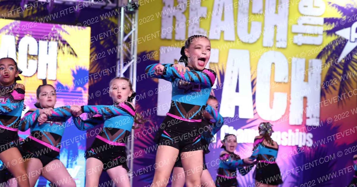Evolution Cheer Teal Power · ACDA Reach the Beach Grand Nationals AllStar DIDII USE