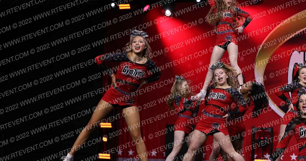 GymTyme All-Stars Blackout · Cheer Power Grand Nationals USE
