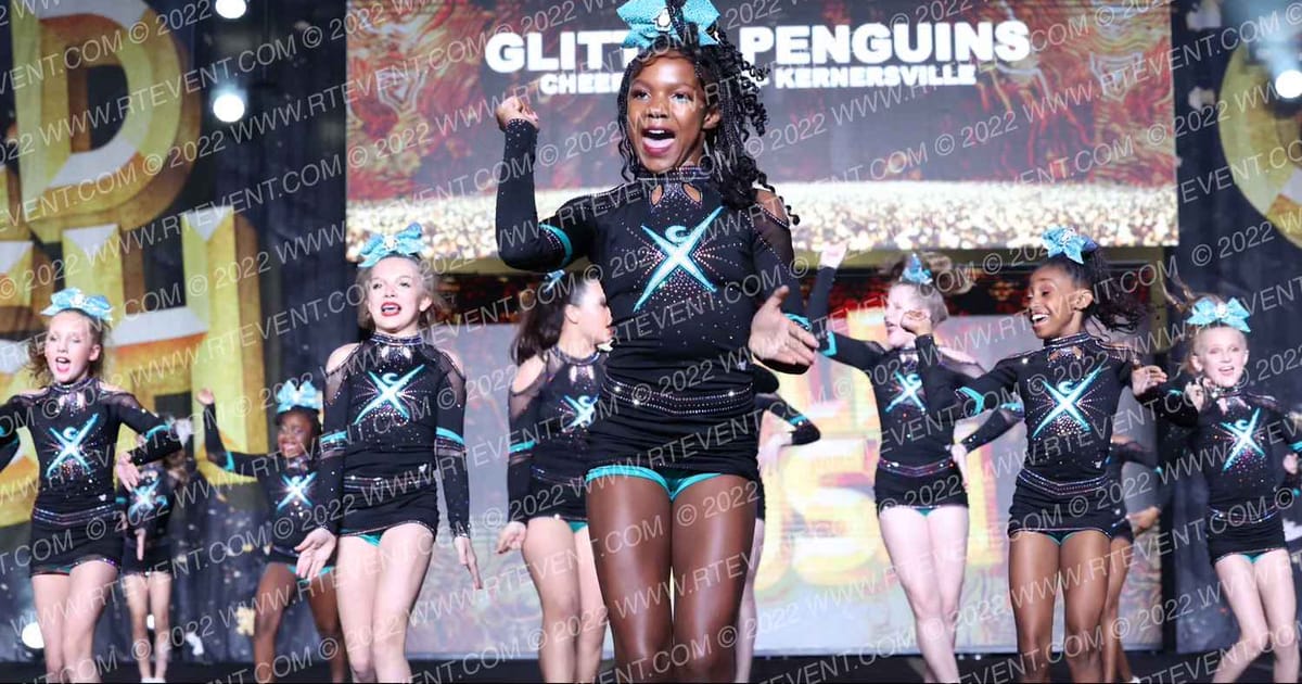 Cheer Extreme- Kernersville Glitter Penguins · Gold Rush Charlotte