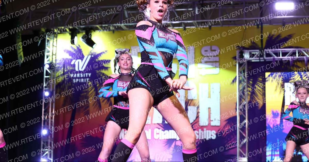 Evolution Cheer Teal Shock · ACDA Reach the Beach Grand Nationals AllStar DIDII USE