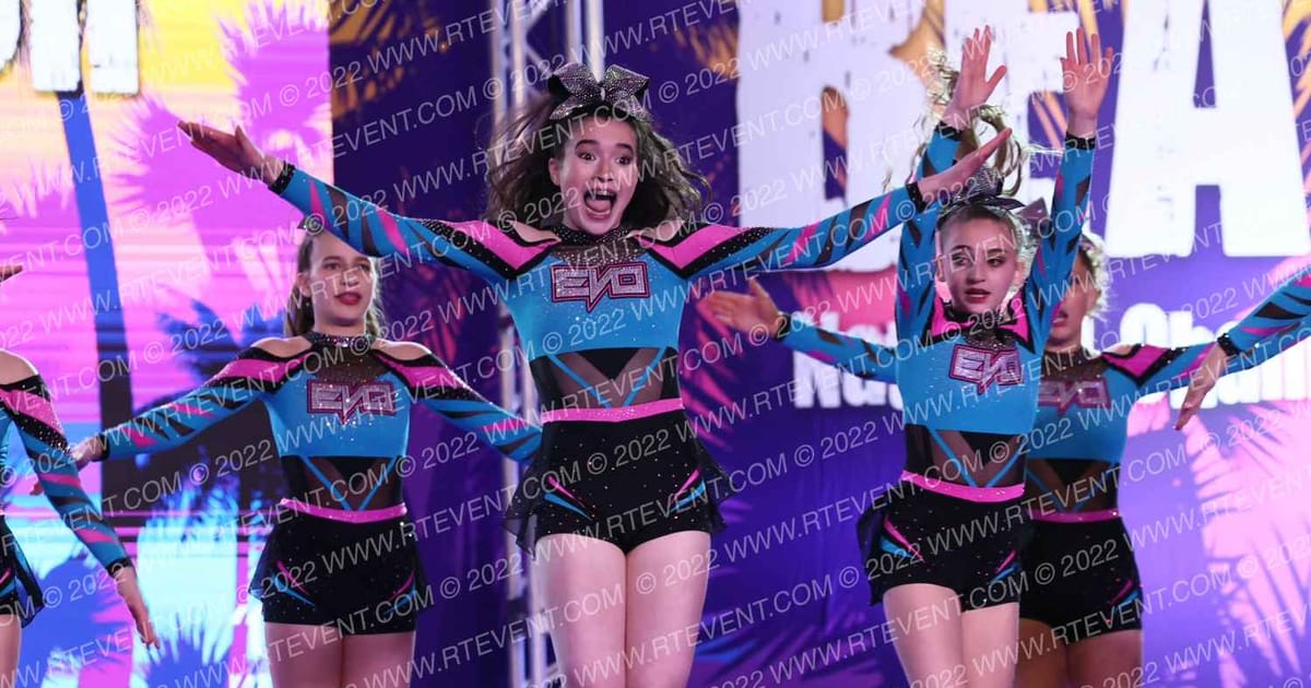 Evolution Cheer Teal Rage · ACDA Reach the Beach Grand Nationals AllStar DIDII USE