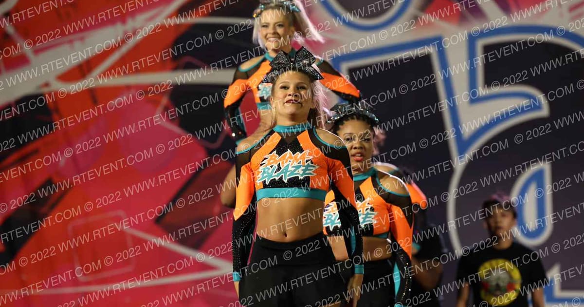 Bama Blaze Cheer Guns and Roses · JAMfest Cartersville Classic