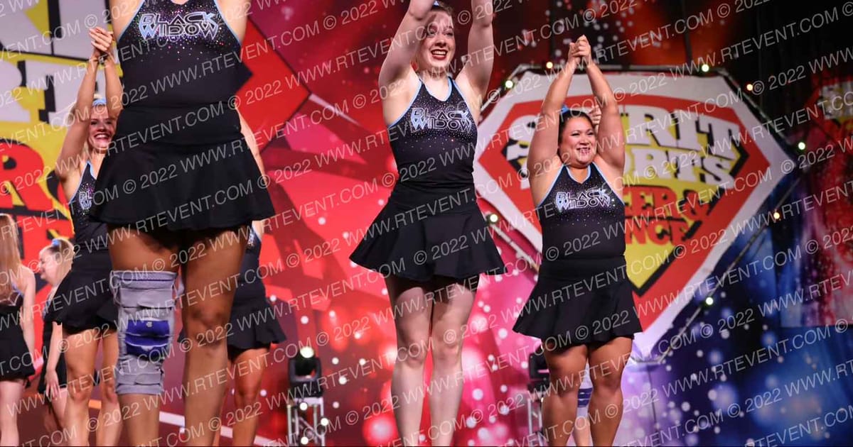 Black Widow Cheer Gym Ice · Nationals