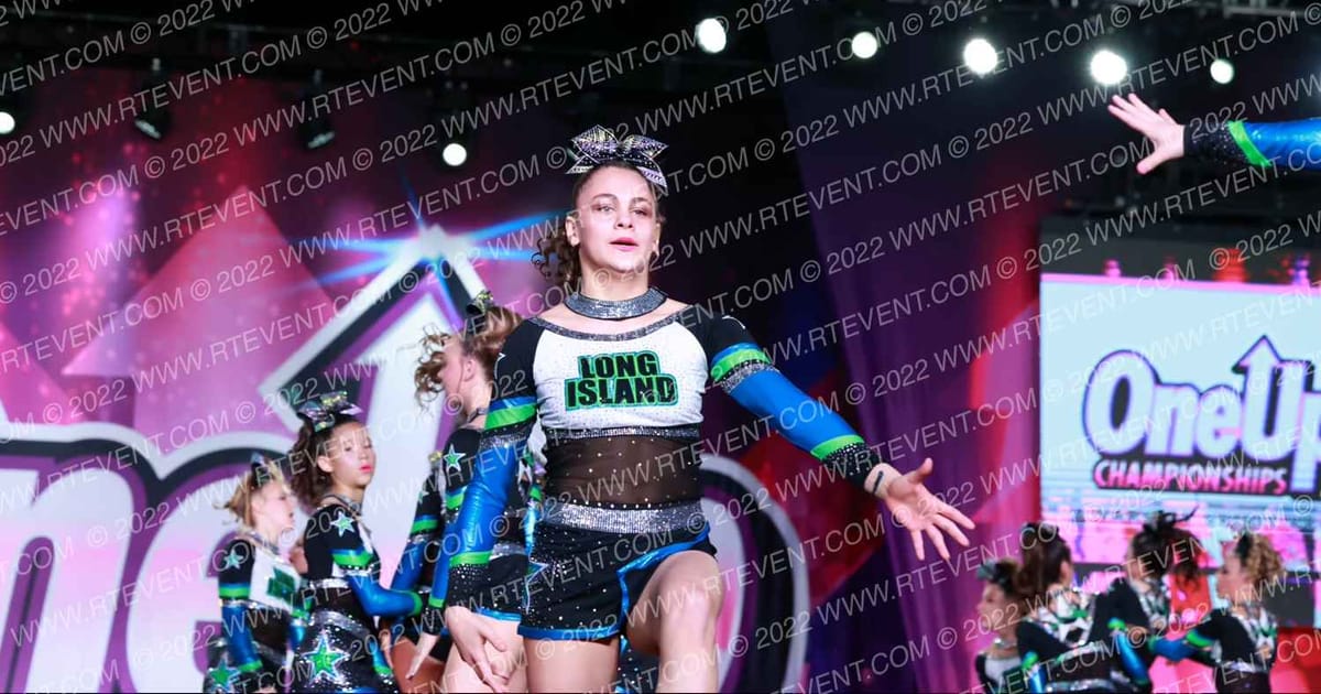 Long Island Cheer Lime · One Up Grand Nationals