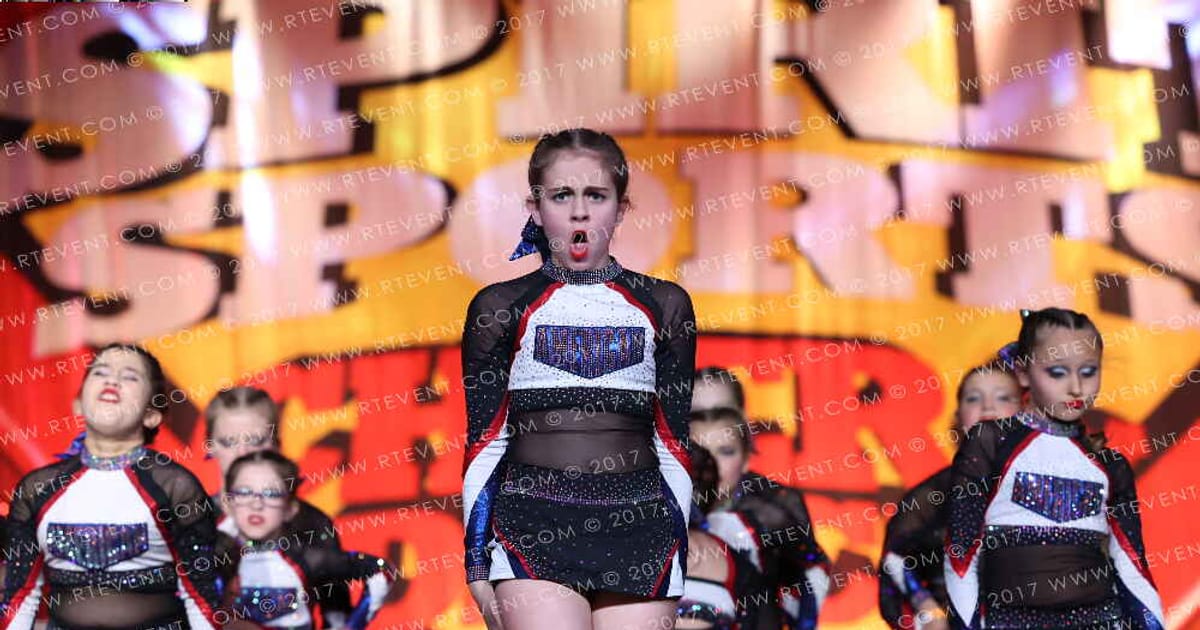 American Cheer JR WHITE · Spirit Sports Palm Springs Grand Nationals