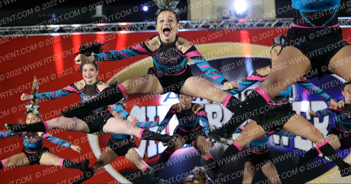 Evolution Cheer Teal Mania · Cheer Power Philly Revised