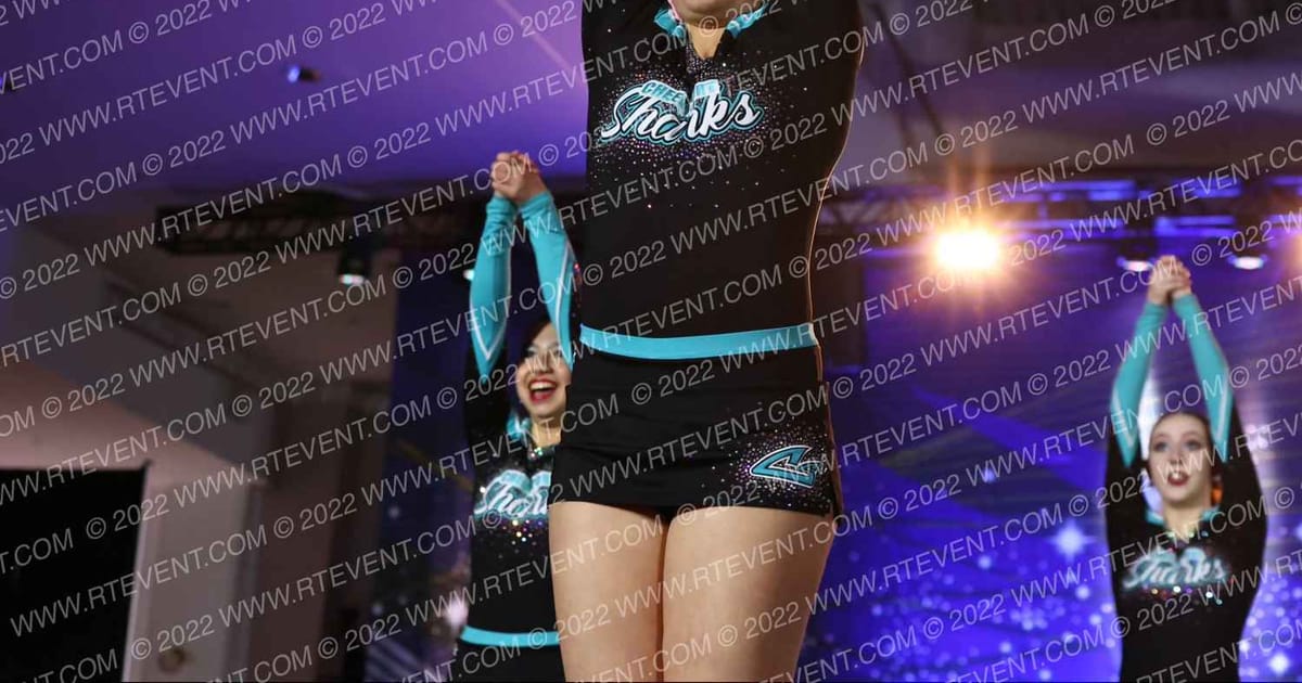 Cheer Sport Sharks - Vancouver Teal Tip Sharks · Sea to Sky International Championship