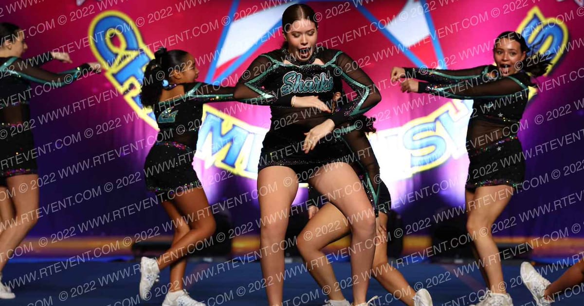 Cheer Sport Sharks-New England Riptide · The American Legacy Springfield Nationals