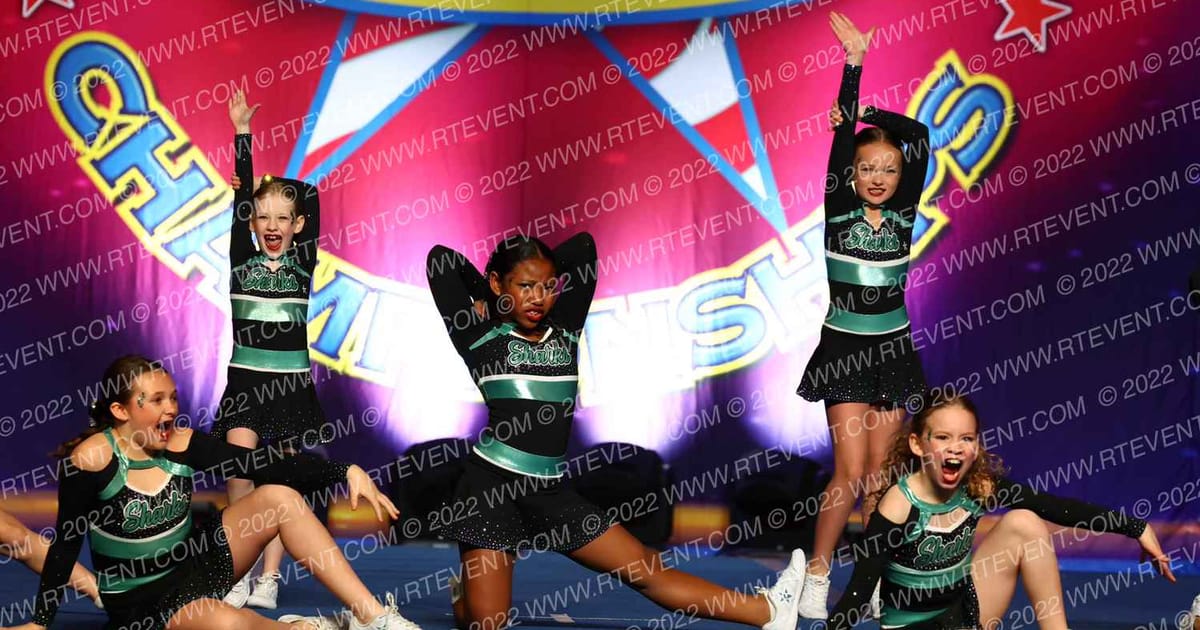Cheer Sport Sharks-New England Caribbean Reef Sharks · The American Legacy Springfield Nationals