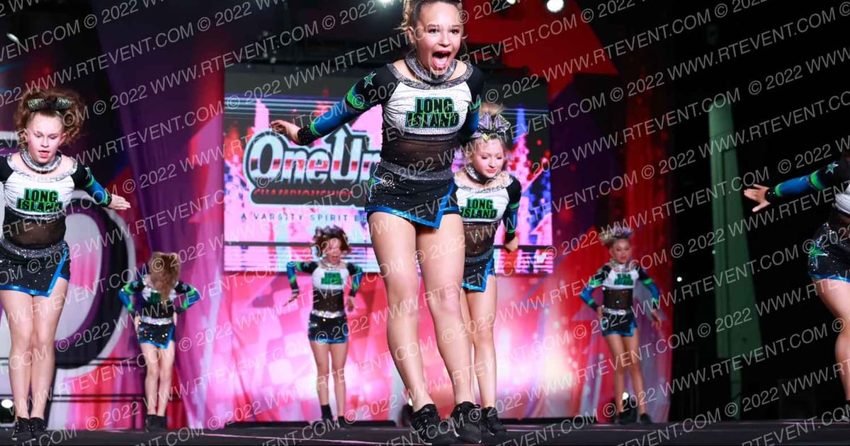 Long Island Cheer Lime · One Up Grand Nationals