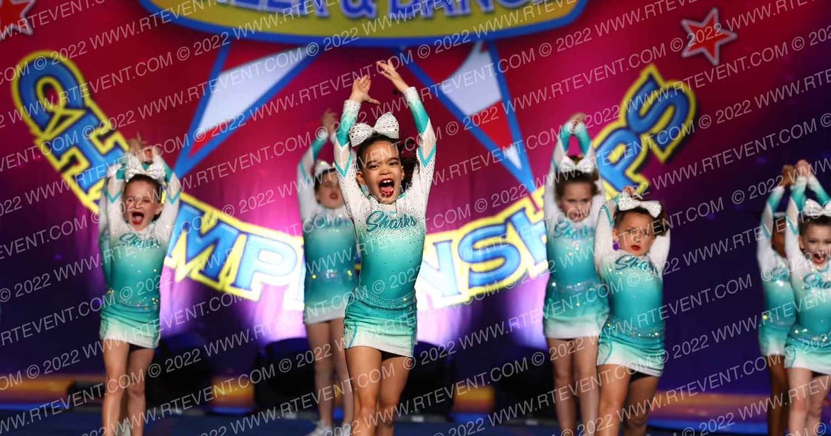 Cheer Sport Sharks-New England Mini Magnificent Sharks · The American Legacy Springfield Nationals
