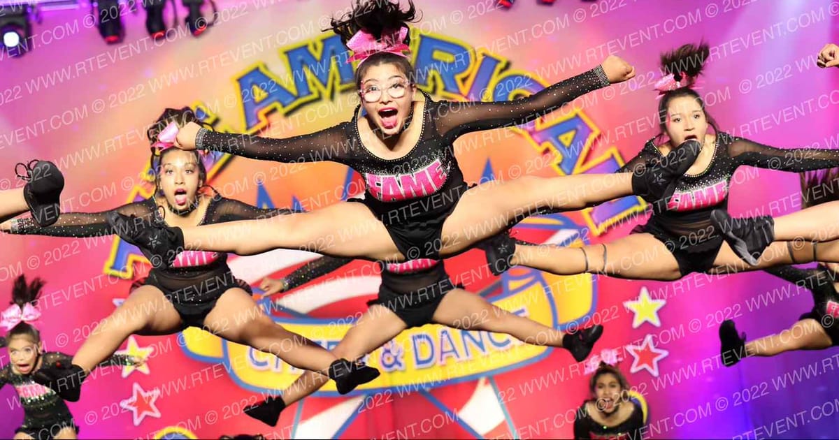 West Coast Fame Allstars Cheer GLAMOUR · The American Showcase