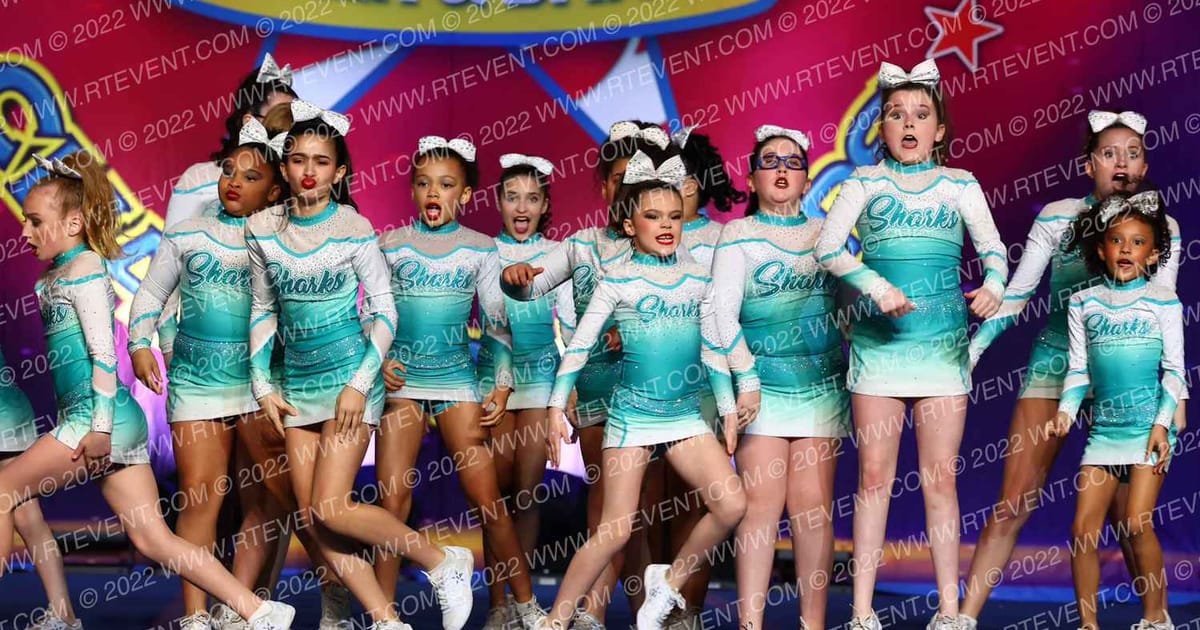Cheer Sport Sharks-New England Surfer Girls · The American Legacy Springfield Nationals