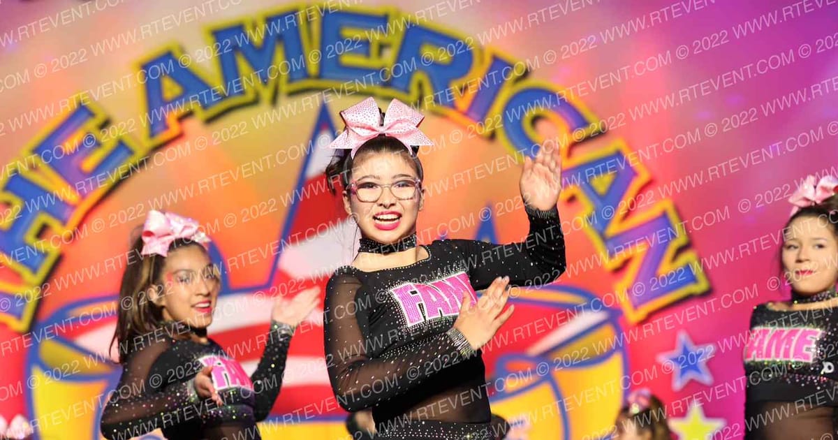 West Coast Fame Allstars Cheer GLAMOUR · The American Showcase