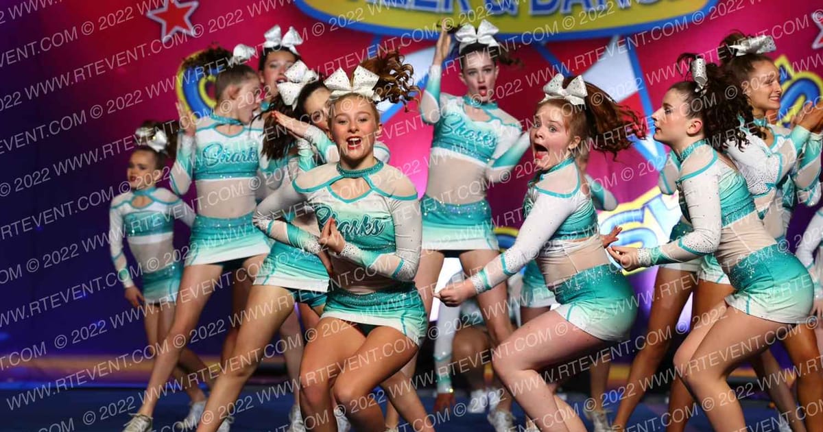 Cheer Sport Sharks-New England Shark BIT3 · The American Legacy Springfield Nationals