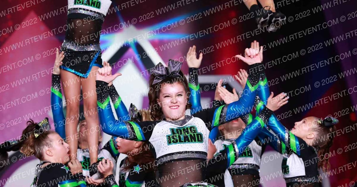 Long Island Cheer AQUA · One Up Grand Nationals