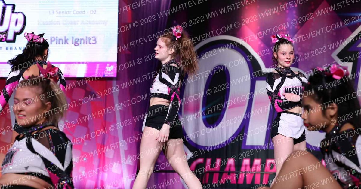 Hession Cheer Academy Pink Ignit3 · One Up Grand Nationals