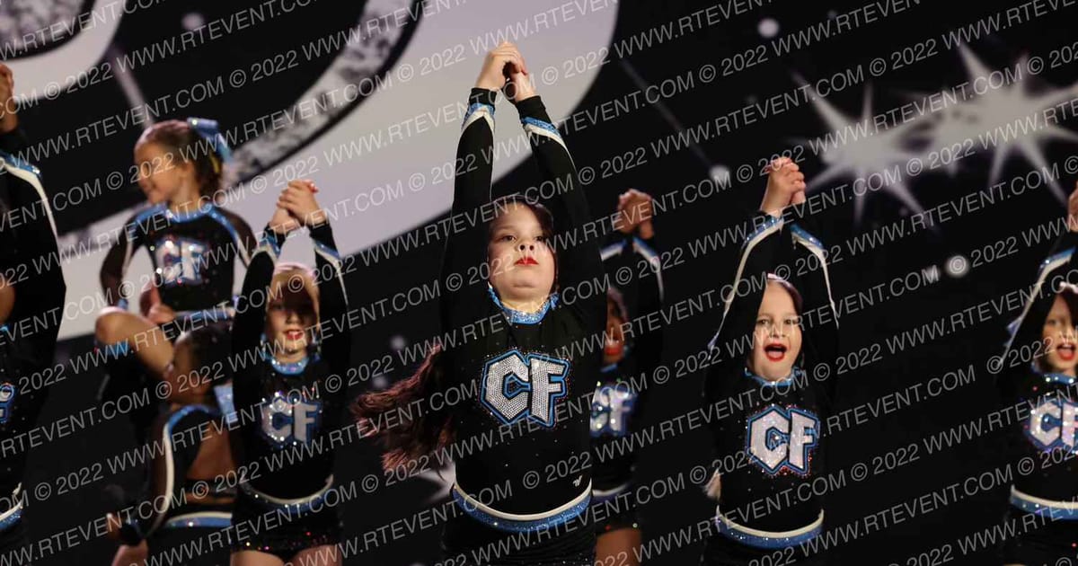 Louisiana Cheer Force Baby Blue · The US Finals Pensacola DIDII