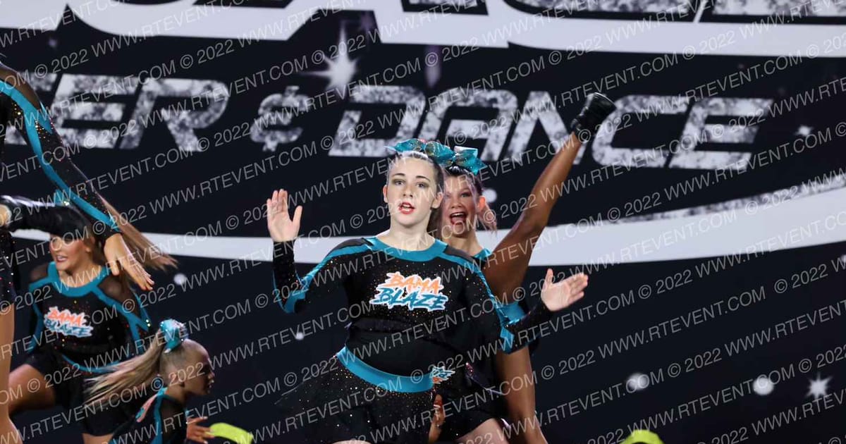 Bama Blaze Cheer Powerpuff Girls · The US Finals Pensacola DIDII