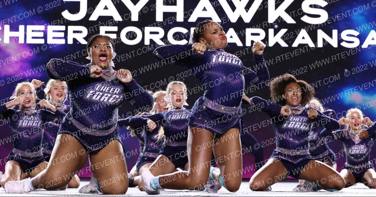 Cheer Force Arkansas JayHawks · All Star Worlds Friday Correct