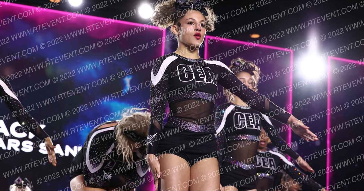 Cheer Extreme All Stars Sanford Junior Black · All Star Worlds Friday Correct