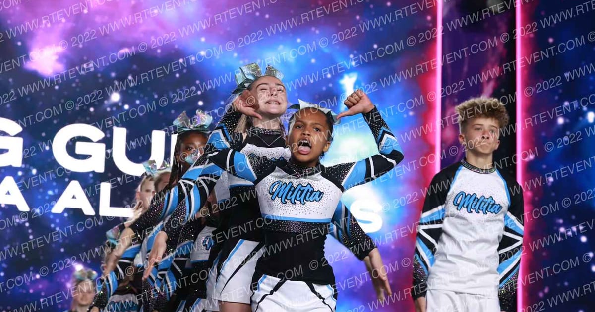 Cheer Militia All Stars young gunz · All Star Worlds Saturday