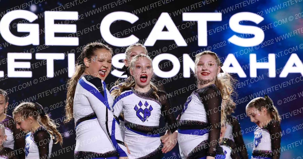 Cheer Athletics Omaha Courage Cats · All Star Worlds Sunday