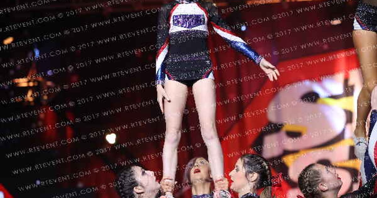 American Cheer JR BLUE · Spirit Sports Palm Springs Grand Nationals