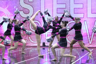 Pink Ladies Cheer IASF Open Pom
