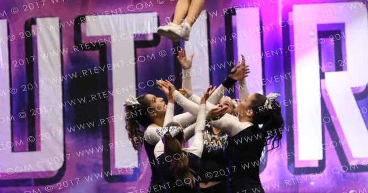 Towers School Senior Stunt Group Level 2 SG Schools · Own the FloorFC Essentials Nationals Schools Out
