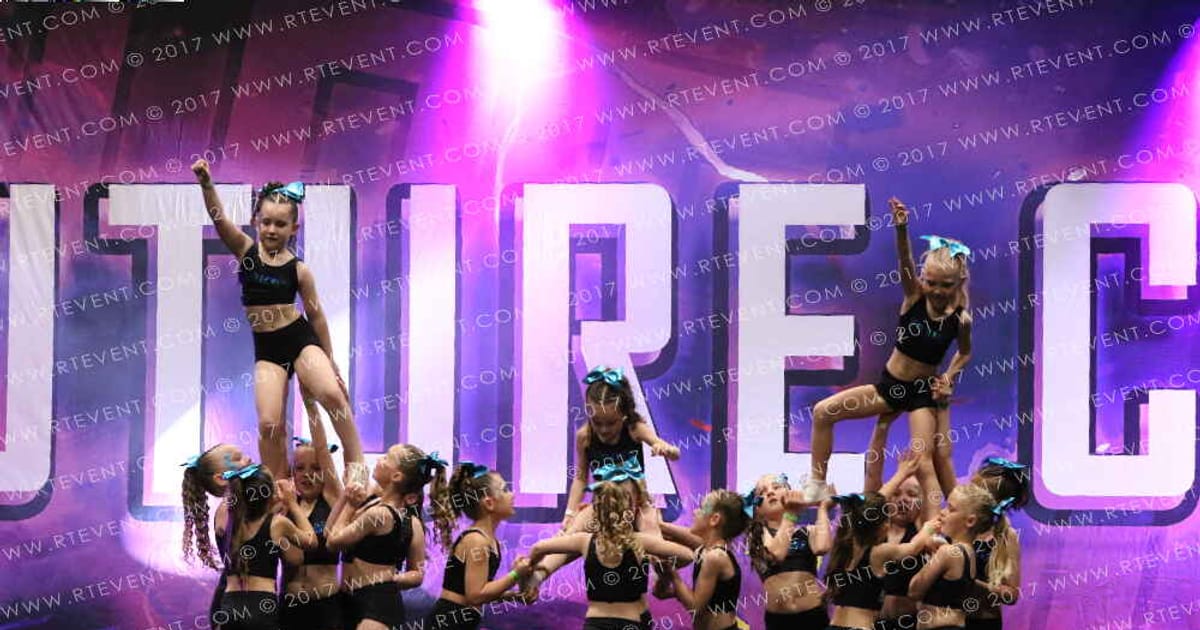 Flitecrew Infinity Cheer LITTLE STARS · Own the FloorFC Essentials Nationals Schools Out