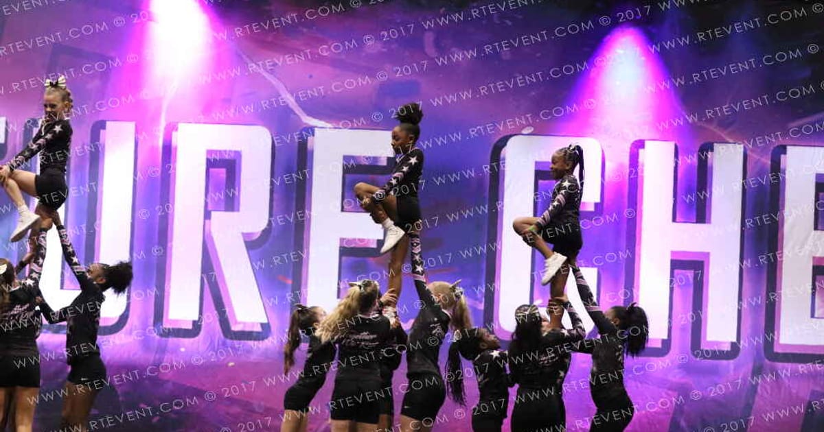 Cheer London Allstarz Blaze · Own the FloorFC Essentials Nationals Schools Out