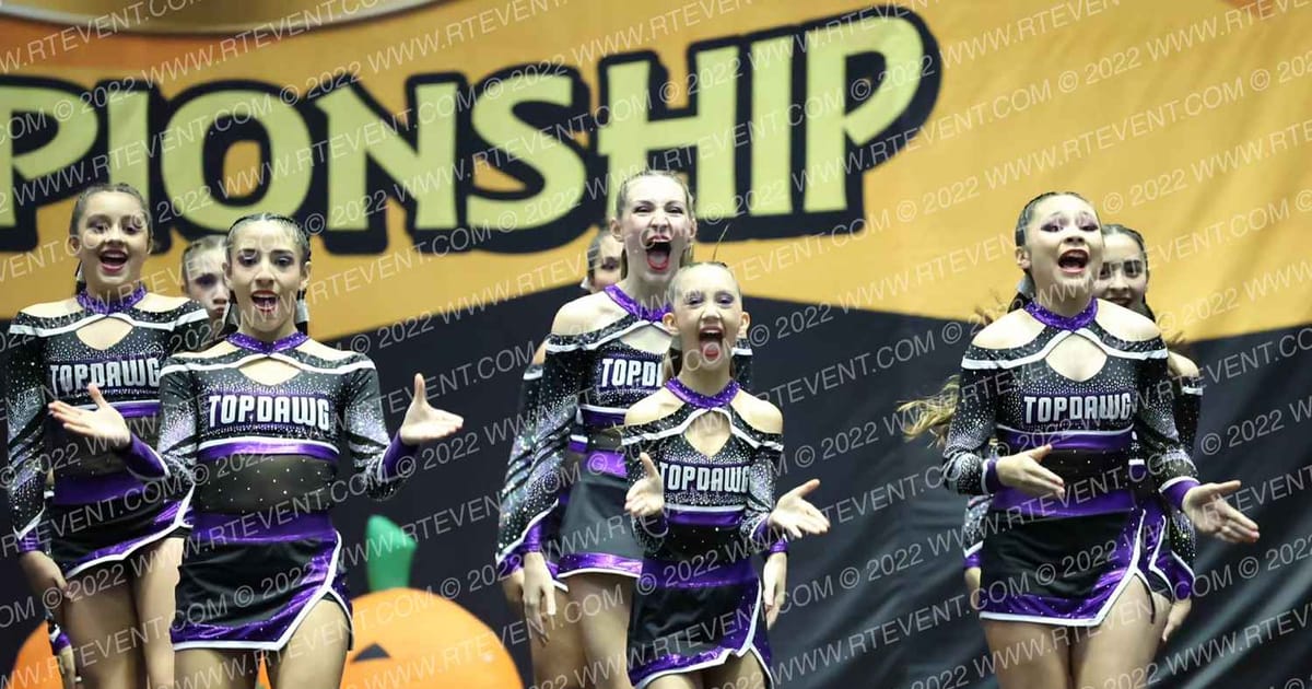 Top Dawg Cheer & Tumbling Purple Reign · ACP Halloween Challenge