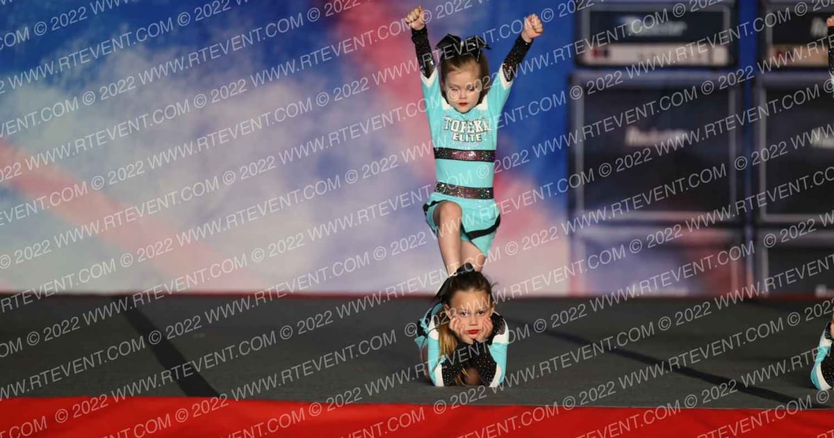 Topeka Elite Cheer Tiny Teal · Rockstar Championships KC Classic